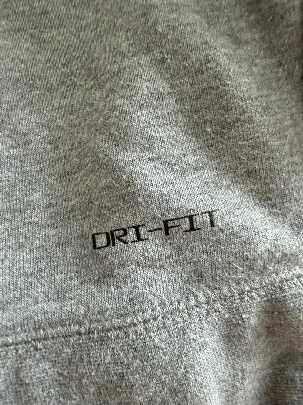 Jordan Gray Full-Zip Hooded Sweatshirt with Black Drawstrings